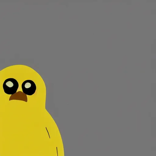Prompt: yellow bird character from adventure time