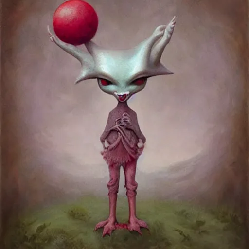 Image similar to a weird surreal and whimsical creature, fantasy concept art by nicoletta ceccoli, mark ryden, max ernst, max fleischer