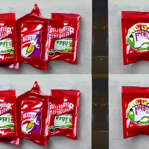 Image similar to ketchup packets exploding