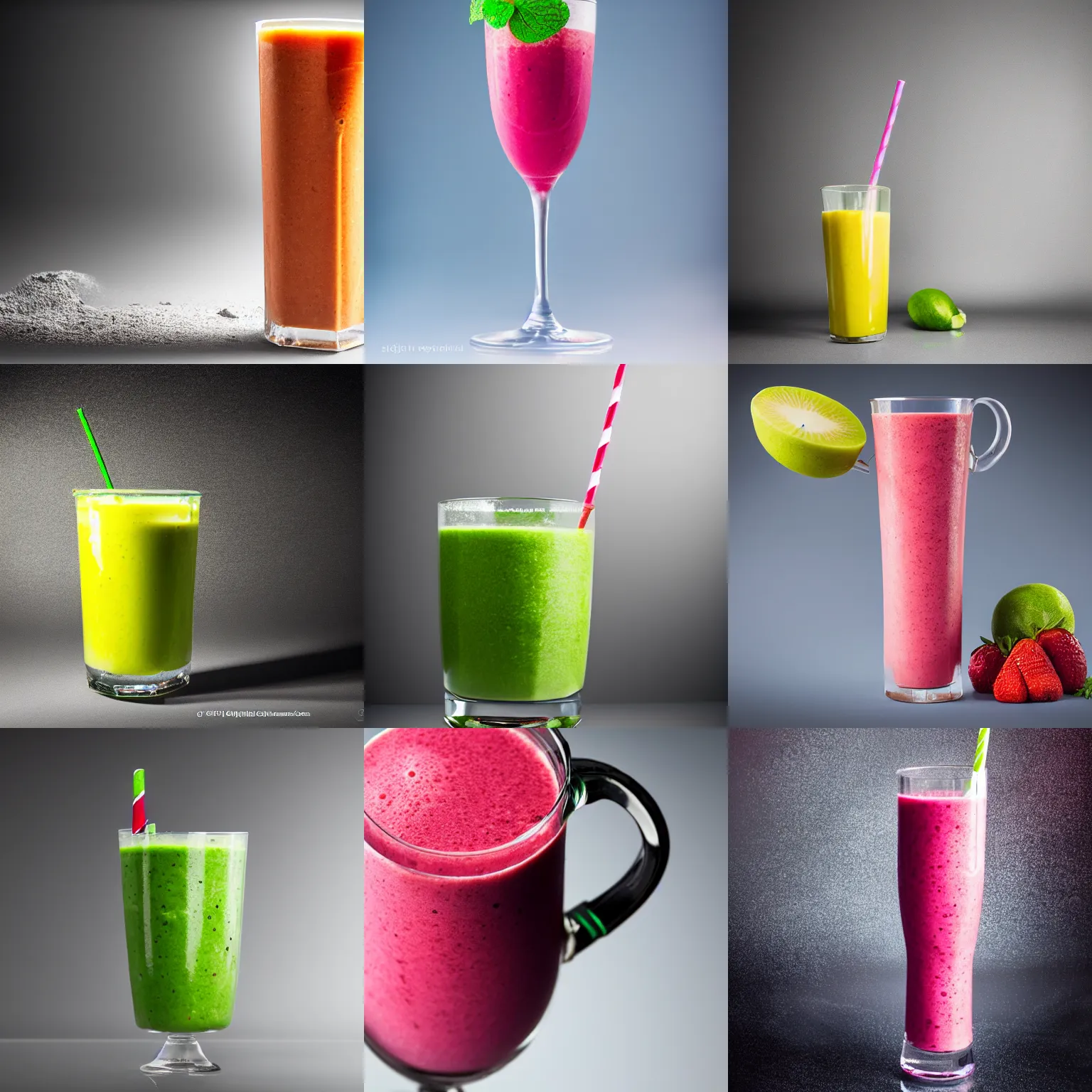 Prompt: smoothie made out of radioactive waste, sigma 85mm, high detail, studio lighting