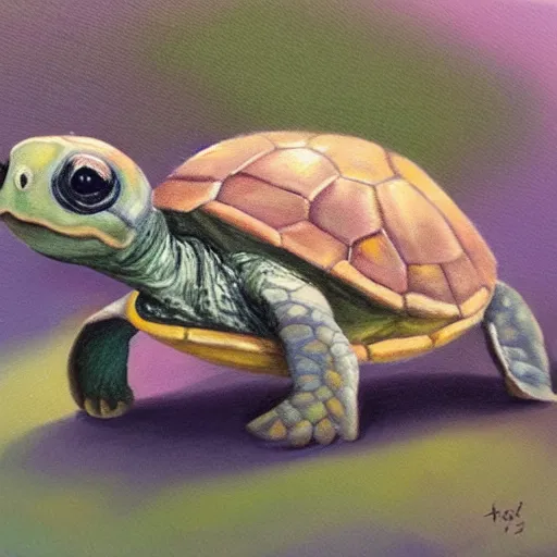 Colorful Turtle — Brush Crushh Paint & Sip