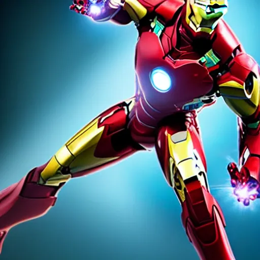 Prompt: still photo of futuristic bleeding edge iron man suit from comics, highly detailed, photorealistic portrait, bright studio setting, studio lighting, crisp quality and light reflections, unreal engine 5 quality render