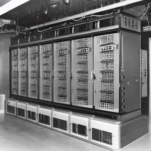 Image similar to a supercomputer from the 1940's