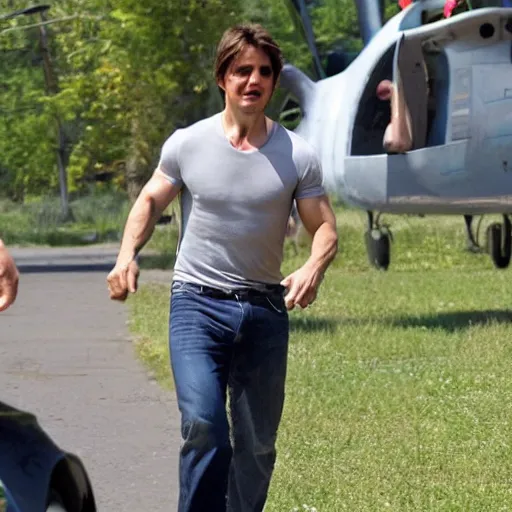 Prompt: Tom Cruise in Nelidovo city