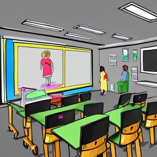 Deserted Anime Classroom: Just Sun, Desks and Chairs, AI Generative Stock  Illustration - Illustration of anime, stunning: 269289684