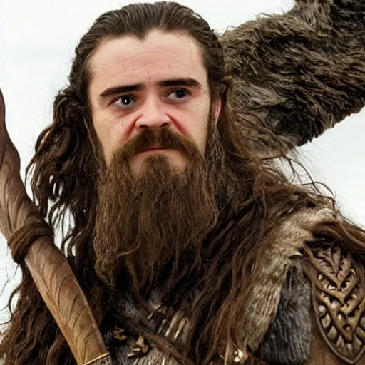 Image similar to Orlando Bloom as Gimli