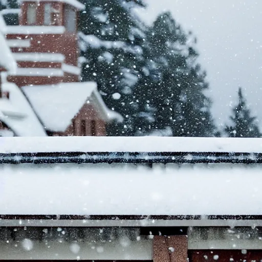 Image similar to snow falling bedroom roof in reverse