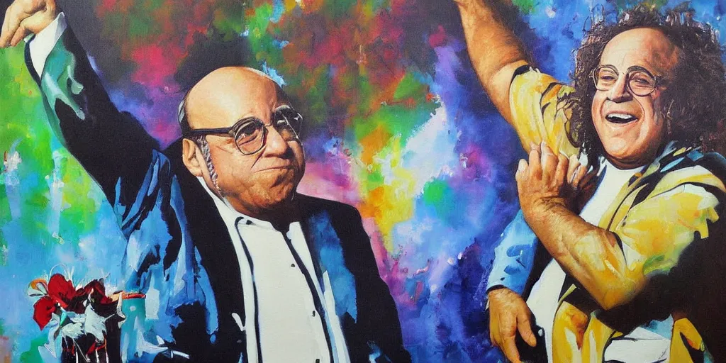 Image similar to danny devito majestic painting