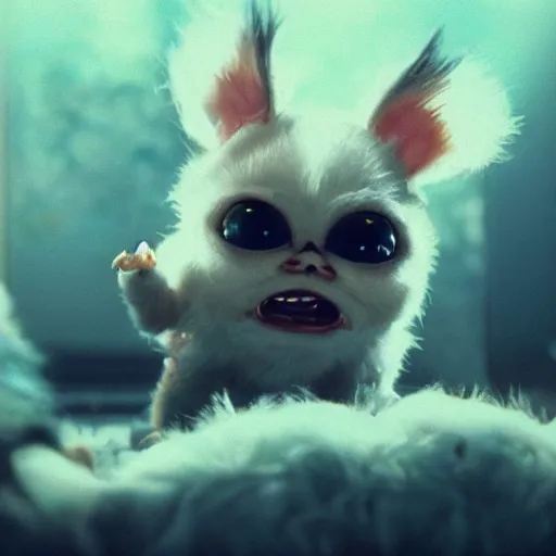 Prompt: screaming gizmo mogwai having a tantrum, intricate detail, beautiful aesthetic, photorealistic, award winning professional cinematic composition, volumetric lighting, 8 k