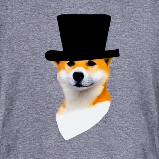 Prompt: a Shiba wearing a top-hat