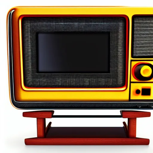 Prompt: retro television set