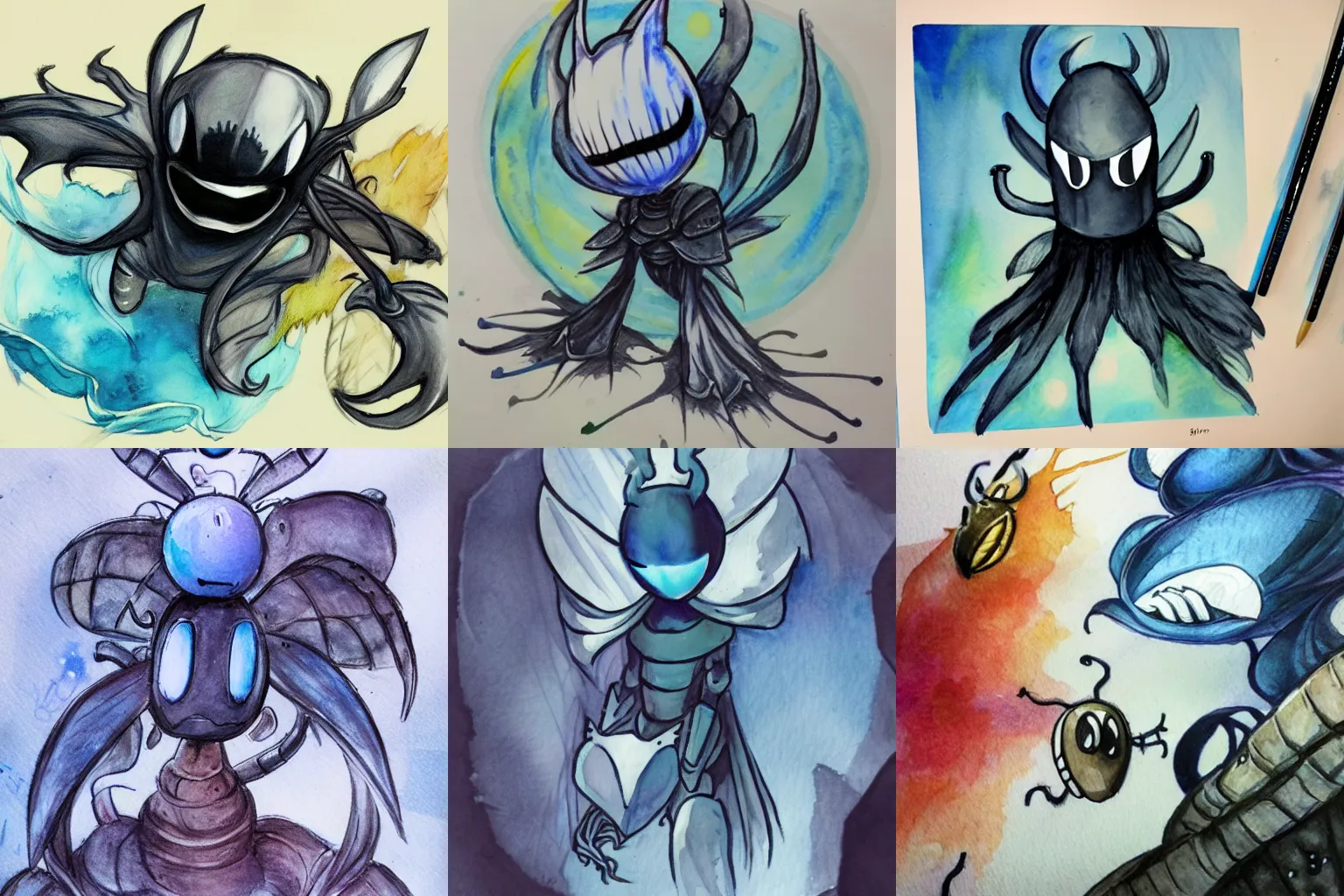 Hollow Knight Concept Art, Water Colors | Stable Diffusion | OpenArt