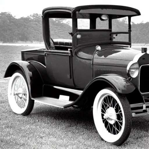 Prompt: a still of the model a ford.