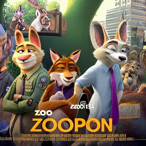 Image similar to zootopia but violent