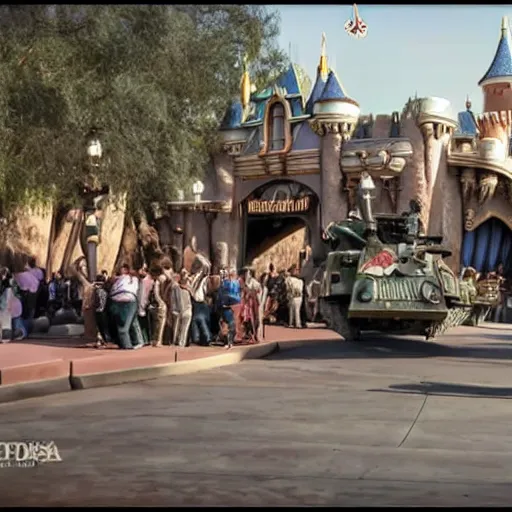Image similar to Disneyland war footage