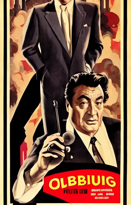 Prompt: columbo in 1 9 5 0 s pulp spy thriller movie poster, highly detailed, illustration, mgm studios, david klein, reynold brown