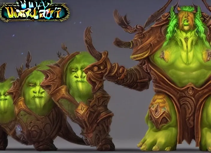 Image similar to donald trump as sargeras in world of warcraft