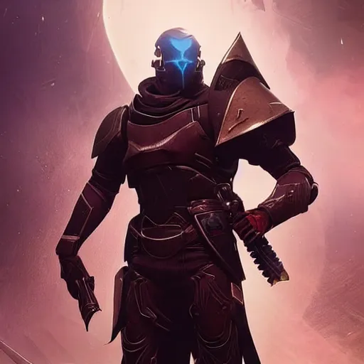 Prompt: destiny 2 concept armor for warlock male, character portrait, realistic, cg art, artgerm, greg rutkowski