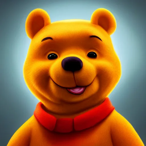 Image similar to xi jinping as winnie the pooh, award winning creature portrait photography, extremely detailed, artstation, 8 k, sensual lighting, incredible art, wlop, artgerm