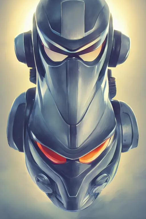 Image similar to epic mask helmet robot ninja portrait stylized as fornite style game design fanart by concept artist gervasio canda, behance hd by jesper ejsing, by rhads, makoto shinkai and lois van baarle, ilya kuvshinov, rossdraws global illumination radiating a glowing aura global illumination ray tracing hdr render in unreal engine 5