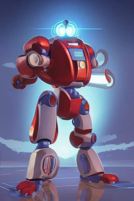 Image similar to metabots medabots medarotto medarot robot minimalist comics, behance hd by jesper ejsing, by rhads, makoto shinkai and lois van baarle, ilya kuvshinov, rossdraws global illumination ray tracing hdr radiating a glowing aura