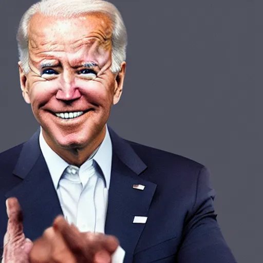 Prompt: a robotic joe biden