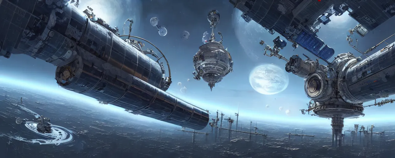 Image similar to an intricate concept art of space station elevator, concept art, matte painting, style by dylan cole and tyler edlin art, hyper realistic, sci - fi, environment design, wide angle, unreal engine, epic lighting,