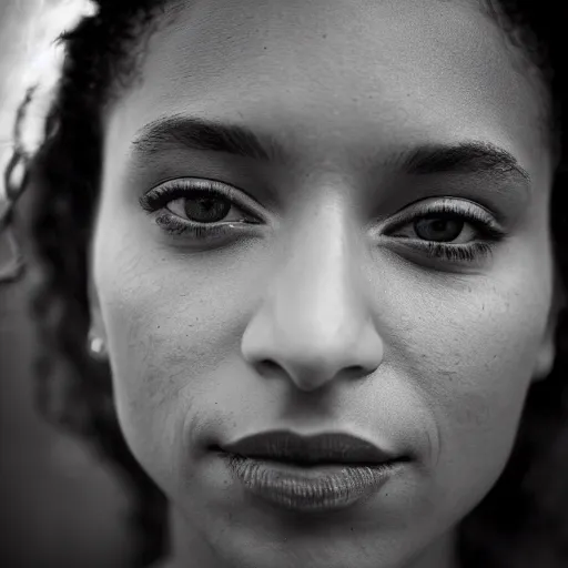 Image similar to a portrait of marielle franco, sunrise lighting, f 2. 8,