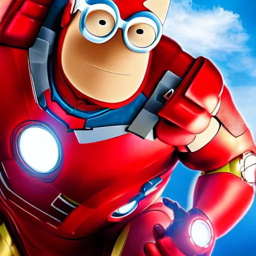 Prompt: peter griffin as ironman, 4 k, high detail, high - resolution photograph, professional photography, ultra - detail