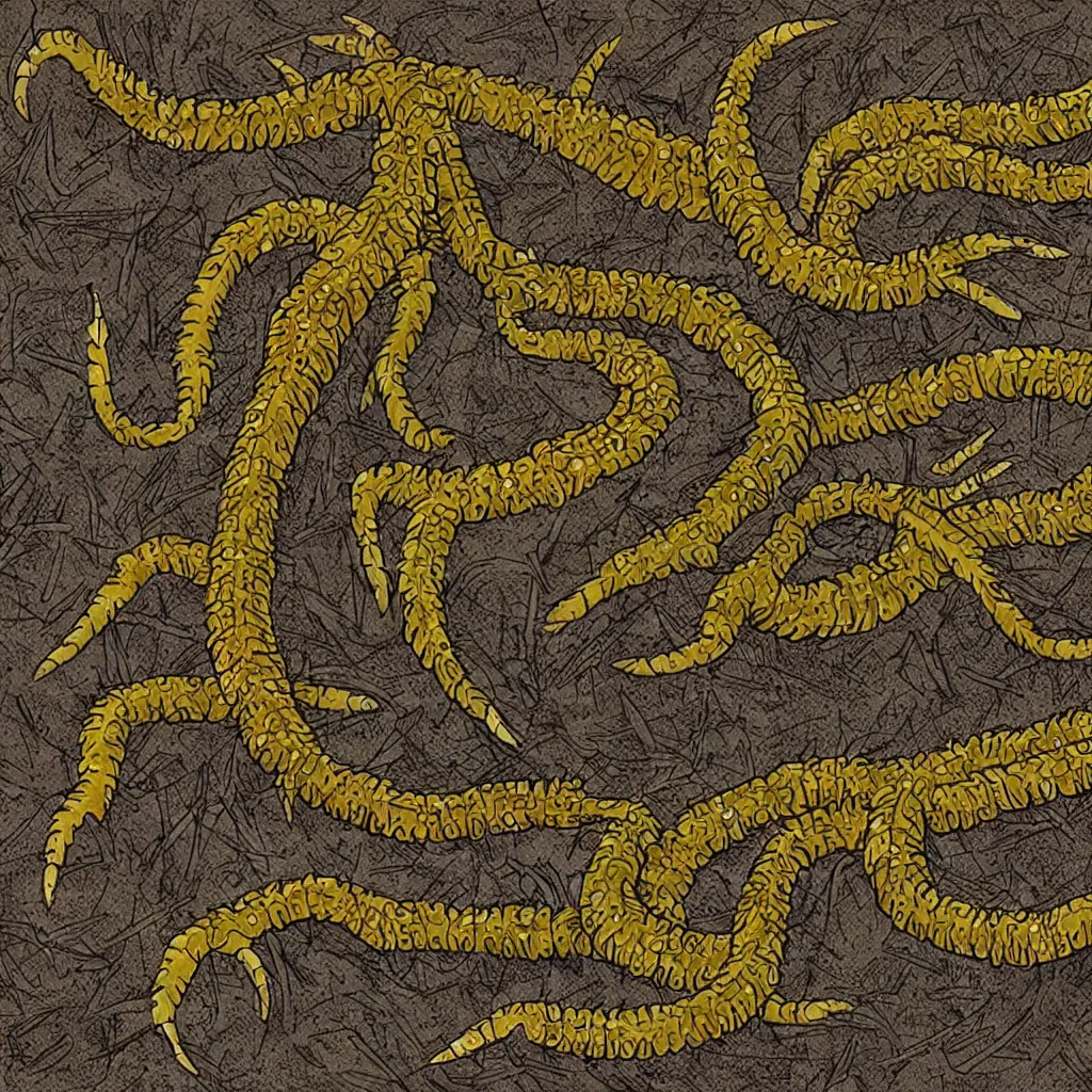 Image similar to horrific and vile centipede monster