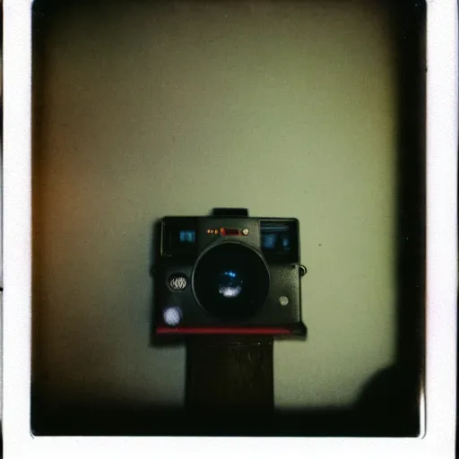 Image similar to creepy and strange polaroid photo