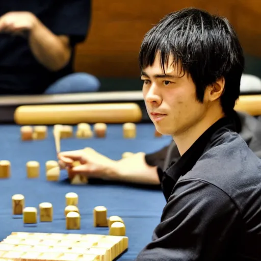 Prompt: benjamin nethnyahu at a japanese go tournament