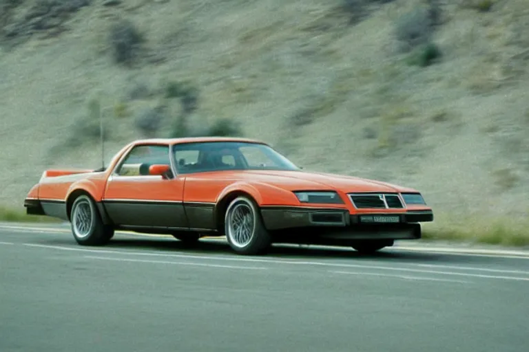 Prompt: 1978 Volvo TransAm, movie still, speed, cinematic Eastman 5384 film