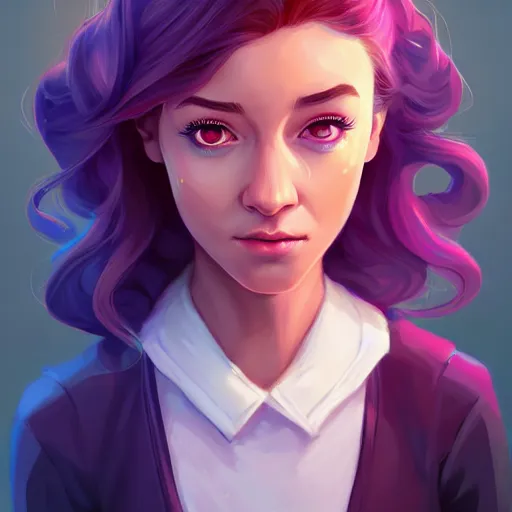 Prompt: a portrait of a beautiful Stella Maeve good magic, art by lois van baarle and loish and ross tran and rossdraws and sam yang and samdoesarts and artgerm, digital art, highly detailed, intricate, sharp focus, Trending on Artstation HQ, deviantart, unreal engine 5, 4K UHD image