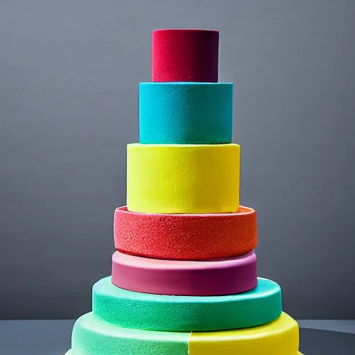 Image similar to minimalist cake colorful by amaury guichon