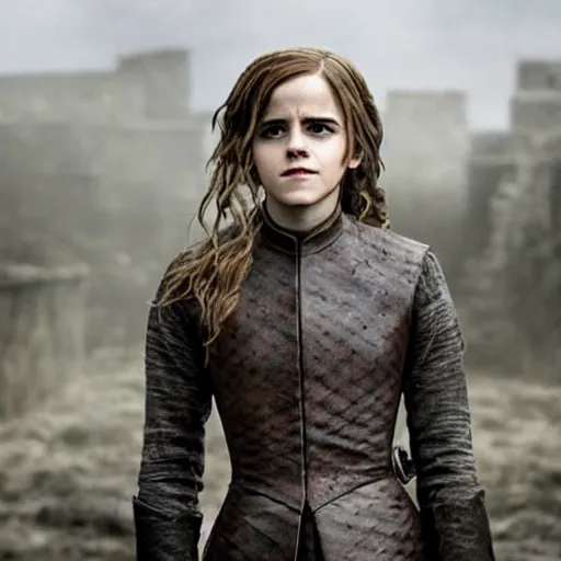 Image similar to emma watson as hermione granger in game of thrones