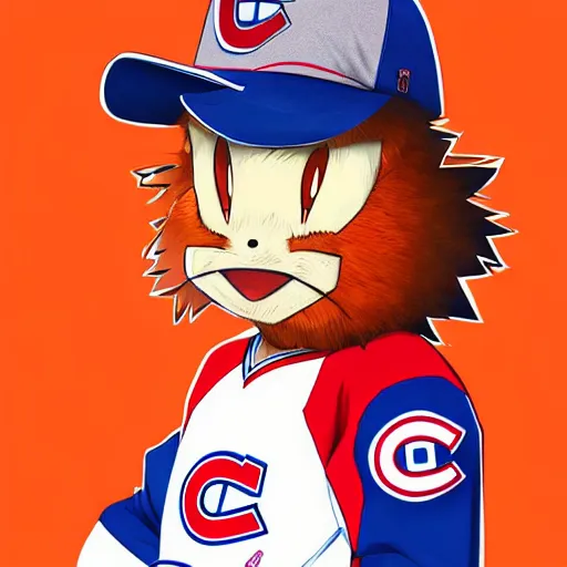 Image similar to anime Portrait of Youppi the Habs Montreal Canadiens Mascot as a very cute powerful and friendly pokemon, highly detailed anime, high evolution, 1990s, legendary, smooth, sharp focus, dynamic lighting, intricate, trending on ArtStation, illustration pokemon, art by WLOP