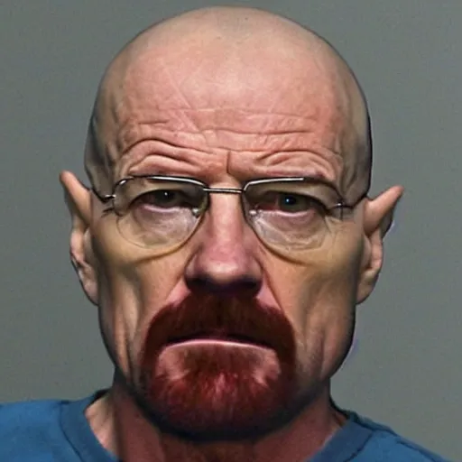 Image similar to Walter White methed out mugshot