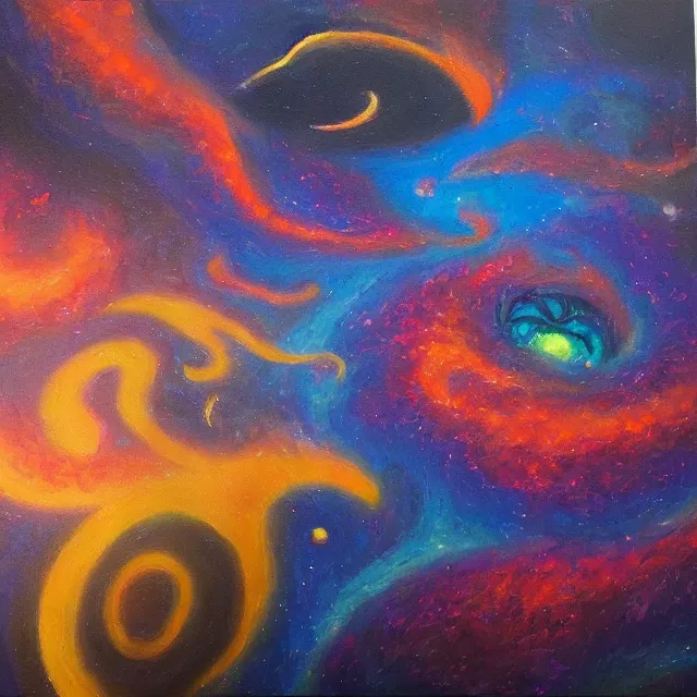 Image similar to astral dimension, oil painting