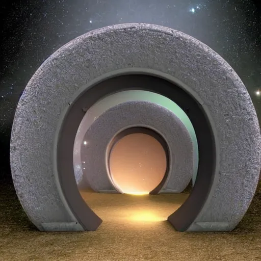 Prompt: stargate portal to another world