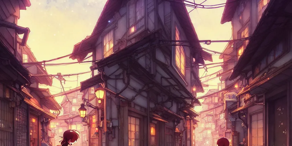 the girl and the alley. anime visual of a cozy | Stable Diffusion | OpenArt
