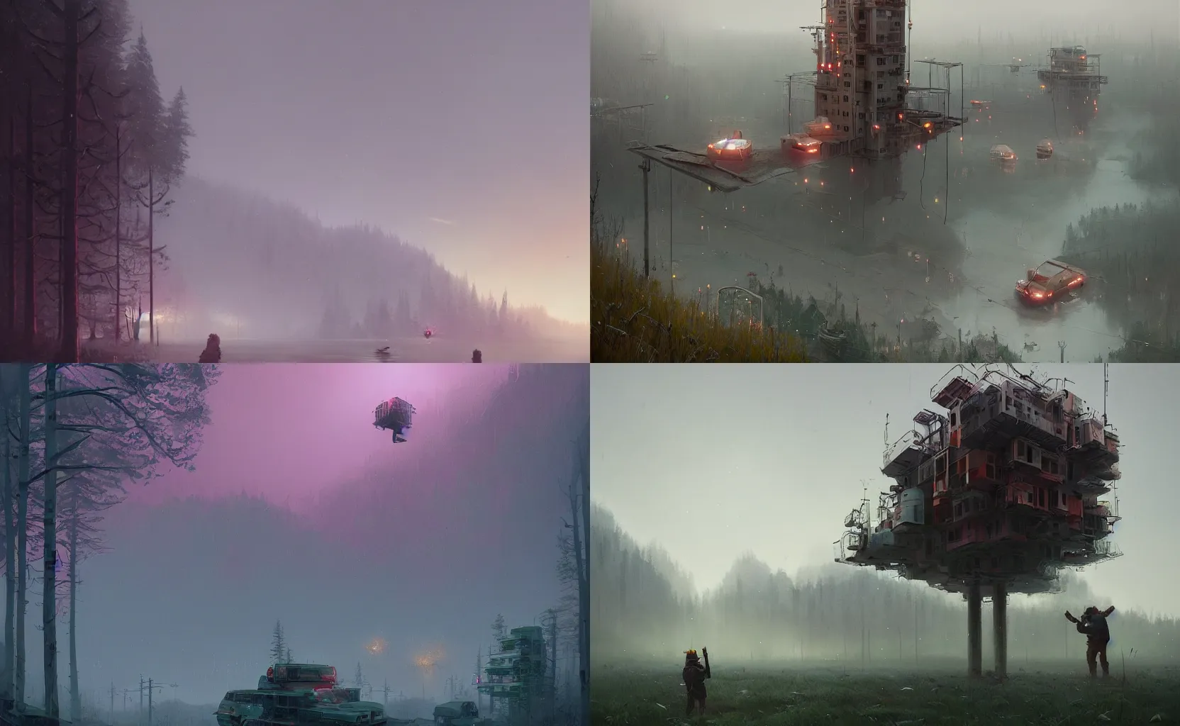 Prompt: the blissful joy of learning new things, a beautiful matte painting trending on artstation, simon stalenhag and jacub rozalski, hyperdetailed