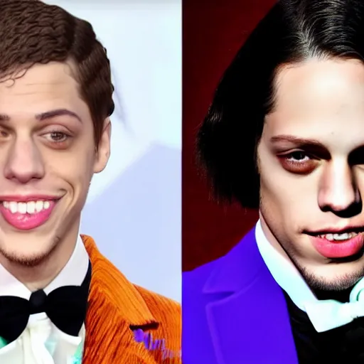 Image similar to Pete Davidson as Willy Wonka 4K quality super realistic