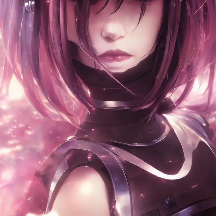 Image similar to beautiful anime girl cyborg looking surreal - by tom bagshaw, by ilya kuvshinov, rtx rendering, octane render 1 2 8 k, maya, extreme high intricate details by wlop, digital anime art by ross tran, medium shot, close up shot, composition by sana takeda, dramatic lighting by greg rutkowski, 8 k, trending on artstation