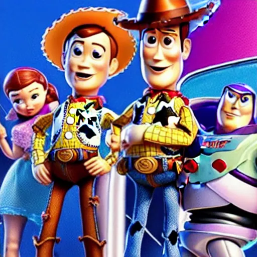 Image similar to In Toy story 3, andy davis finds out woody is alive