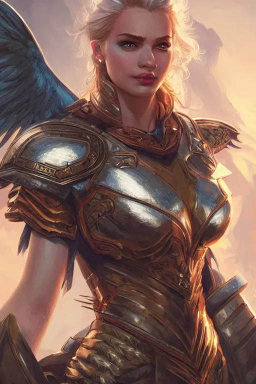 Image similar to amazon valkyrie athena, d & d, fantasy, portrait, highly detailed, headshot, digital painting, trending on artstation, concept art, sharp focus, illustration, art by artgerm and greg rutkowski and magali villeneuve