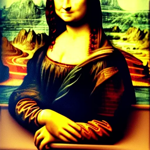 Prompt: Mona Lisa with eyebrows on fleek