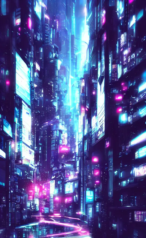 Prompt: anime, cyberpunk, wallpaper, futuristic city, rain