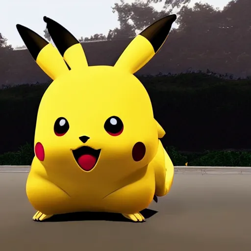 Prompt: half pikachu half cyber pikachu, hd, 1 2 8 p, 1 2 8 k, 8 k, ultrarealistic, hyper - realistic, unreal engine, very detailed, void, in front of the red moon, photrealistic