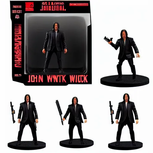 Image similar to john wick action figure